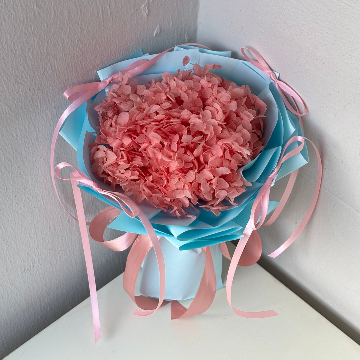 Hydrangea Ribbon Bouquet