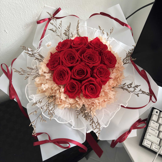 12 stalks ribbon bouquet