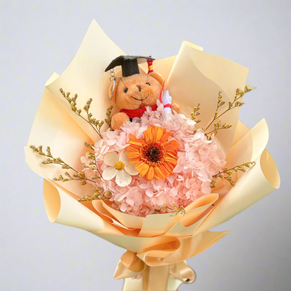 Wood Gebera Graduation Bouquet