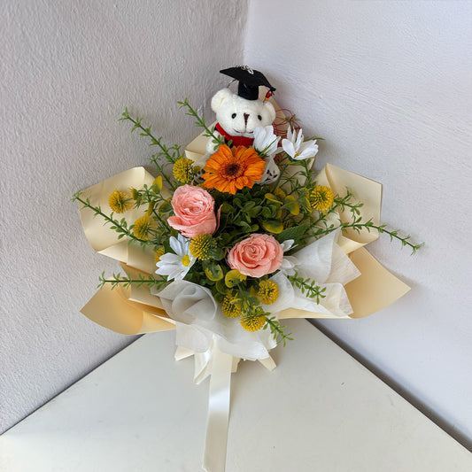 Sunset With You Graduation Hybrid Bouquet